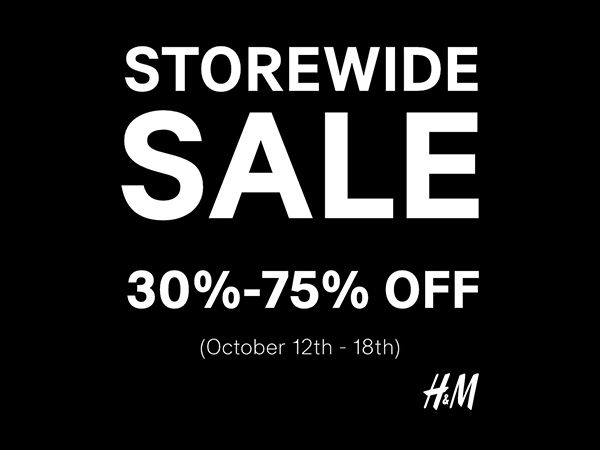 Storewide Sale - ลดทั้งร้านสูงสุด 75%