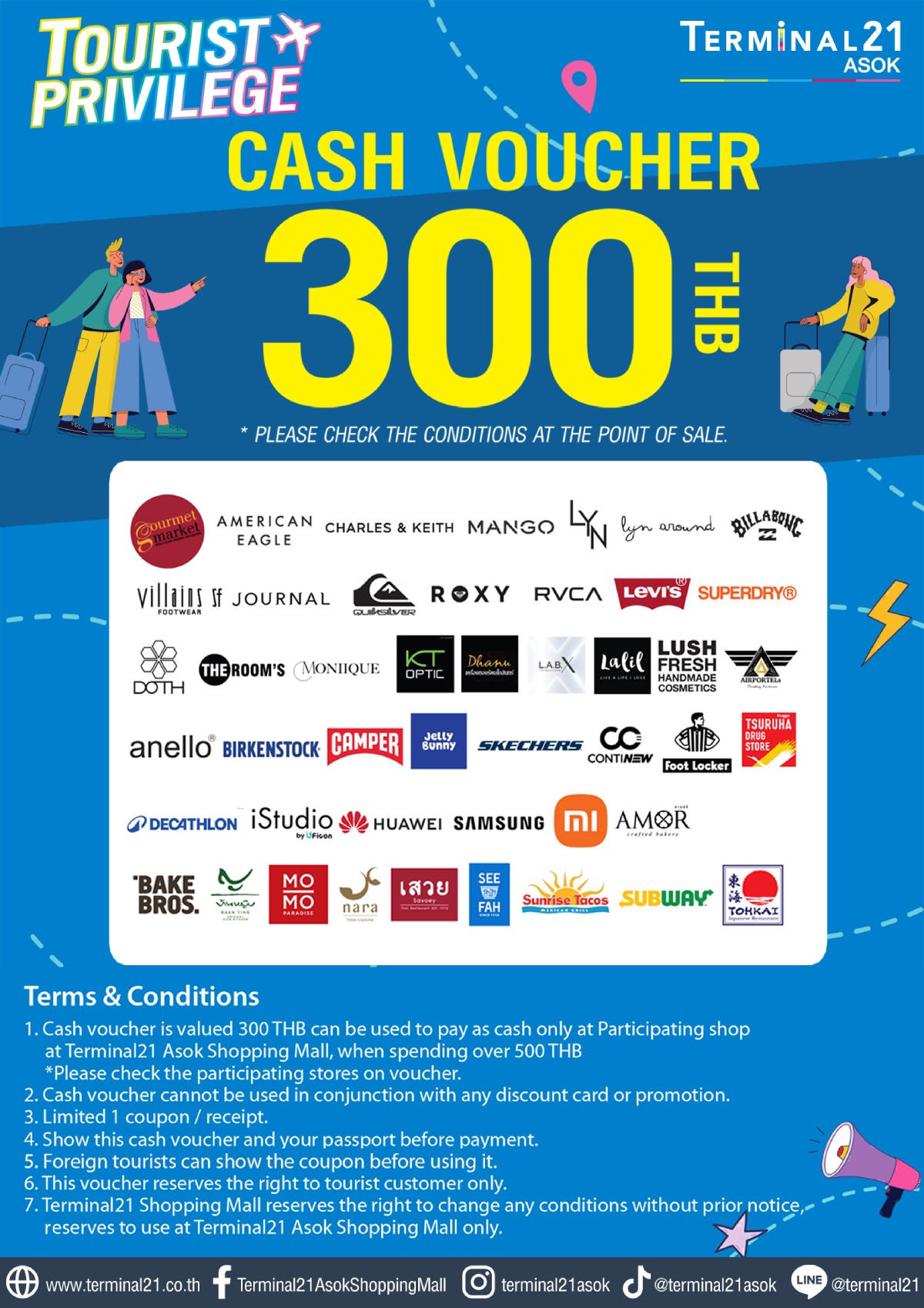 Tourist Privilege Cash Voucher
